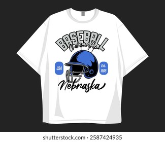 Vintage baseball graphic t shirt design for print, sport t shirt design with baseball theme. Baseball graphic t-shirt for pod