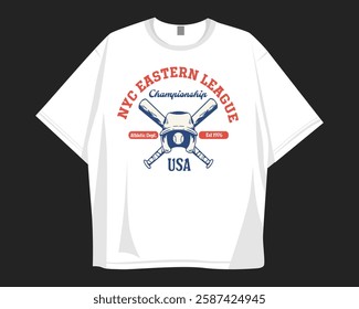 Vintage baseball graphic t shirt design for print, sport t shirt design with baseball theme. Baseball graphic t-shirt for pod