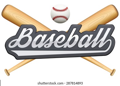 Vintage baseball label and badge. Vector Illustration isolated on white background.