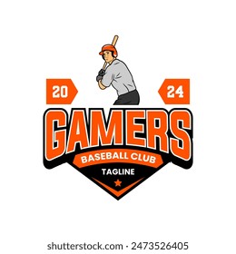 Vintage baseball logo vector isolated in white background. Baseball logo template isolated. Set of retro baseball badge logo design