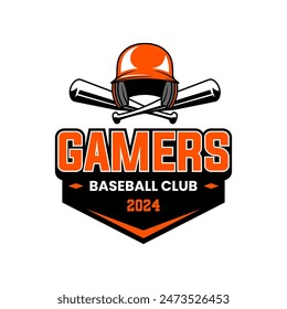 Vintage baseball logo vector isolated in white background. Baseball logo template isolated. Set of retro baseball badge logo design