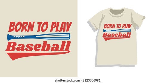 Vintage baseball tshirt design template