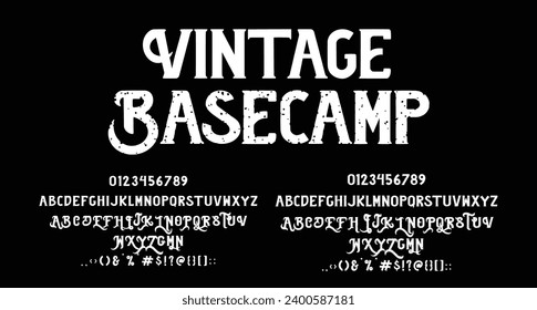 Vintage basecamp regular _ stamp vintage script handwritten font Best Alphabet Alphabet Brush Script Logotype Font lettering handwritten