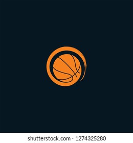 vintage basket ball logo vector.
