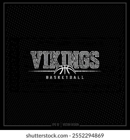 Vintage Basketball, Basketball, Ball, Hoops, Team, Sport, Sportball, Viking, Viking Basketball, Spiel, Sportteam