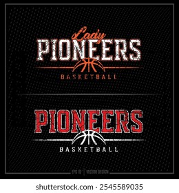 Vintage Basketball, Hoops, BB, Team, Sports Ball, Game, Player, Pioneer, Pioneer Basketball, Sports Team, Ball Game, Basketball