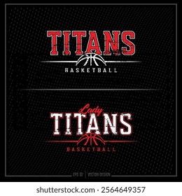 Vintage Basketball, Basketball, Team, Game, Player, Sports, Sports Ball, Ball, Titan, Titan BB, BB, Sports Team
