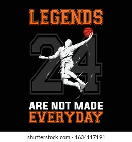 Vintage Basketball T-Shirt Design Template