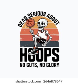 Vintage Basketball T-Shirt Graphic design