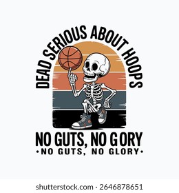 Vintage Basketball T-Shirt Graphic design