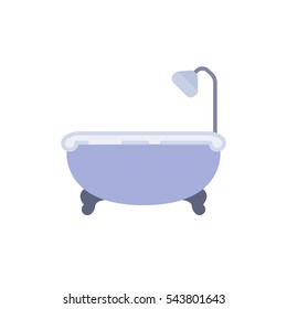 Vintage bathroom with shower