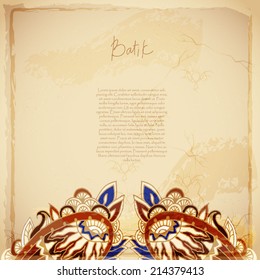 vintage batik background