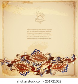 Vintage batik background