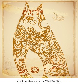 Vintage batik background