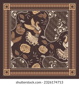vintage batik scarf hijab design