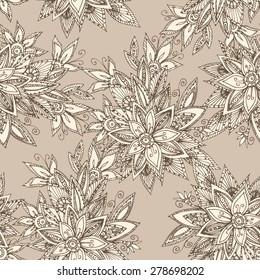 Vintage batik seamless background