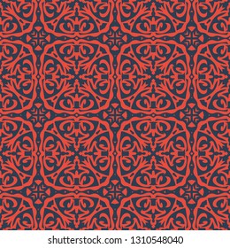 Vintage Batik Seamless Pattern; Swatch, EPS10