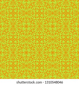 Vintage Batik Seamless Pattern; Swatch, EPS10