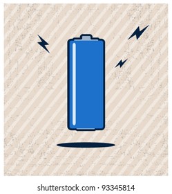 Vintage battery poster