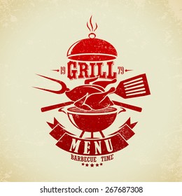 Vintage BBQ Grill Party