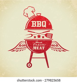 Vintage BBQ Grill Party