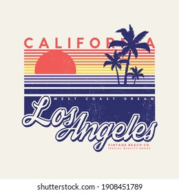 vintage beach wear graphic design as vector