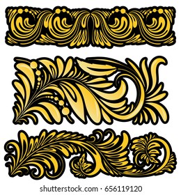 Vintage beautiful pattern with swirls