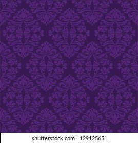 vintage beautiful seamless purple pattern