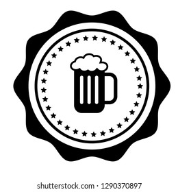 vintage beer emblem, label, badge, logo, icon.