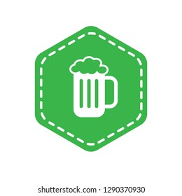 vintage beer emblem, label, badge, logo, icon.