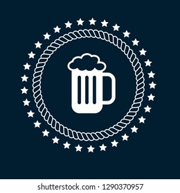 vintage beer emblem, label, badge, logo, icon.