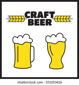 Vintage beer emblems, labels, badges Beer vintage logo