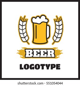 Vintage beer emblems, labels, badges Beer vintage logo