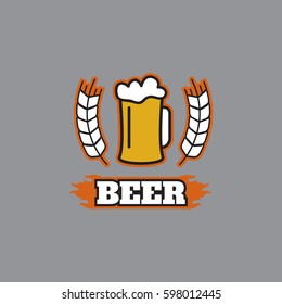 Vintage beer emblems, labels, badges Beer vintage logo