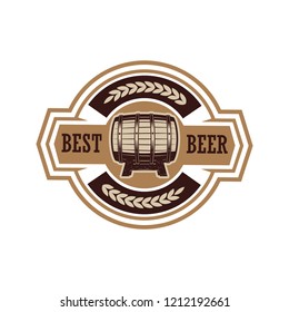 Vintage beer label. Design elements for logo, label, emblem, sign, menu. Vector illustration