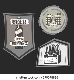 vintage beer logo 