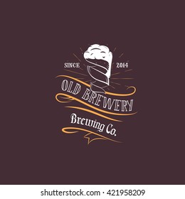 Vintage Beer Logo Template