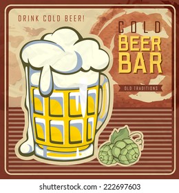 Vintage beer poster