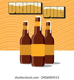 Vintage Bierposter Vektorgrafik
