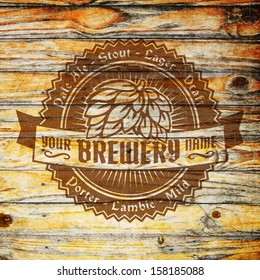 vintage beer vector labels retro styled label of brew excellent as a pattern of promotion editable layered vector vintage beer vector labels classic froth real texture bar isolated black background sc