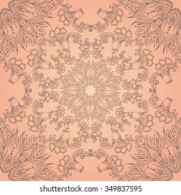Vintage beige seamless texture with a floral pattern for invitations, backgrounds and your design 