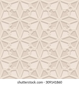 Vintage beige texture, vector seamless pattern in neutral color
