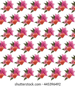 Vintage Bell Flowers pattern background  Vector