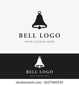 Vintage bell logo design vector illustration.