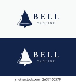Vintage bell logo design vector illustration.