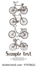 Vintage bicycle card