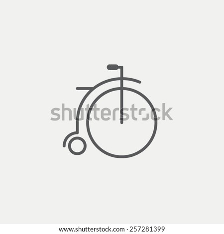 Vintage bicycle icon