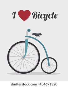 vintage Bicycle isolated icon design, vector illustration  graphic 