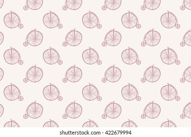 vintage bicycle pattern