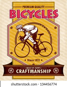 Vintage Bicycle Poster Design